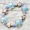 Blue turtle star bracelet