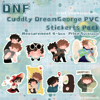 [In-Stock] Fan-Made Cuddly DNF PVC Stickers Pack