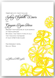 Image of Tumbling Blooms Wedding Invitation