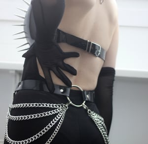Image of Pierced & Spiked PVC Bralette (B - D Cup)