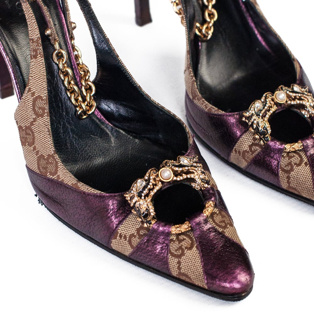 Image of Gucci by Tom Ford 2004 Dragon High Heels