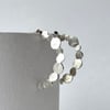 Dotted Arch Silver Earring