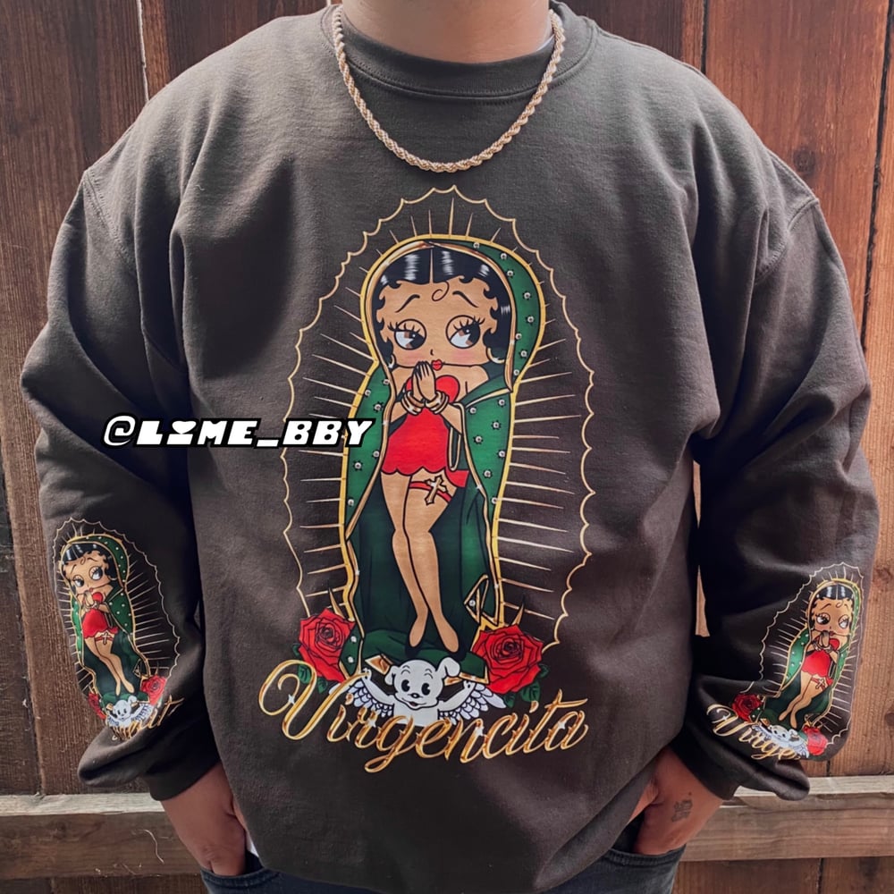 Image of Virgencita Betty Crewneck Sweater (PREORDER)