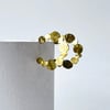 Wreath Hoop Earring Brass