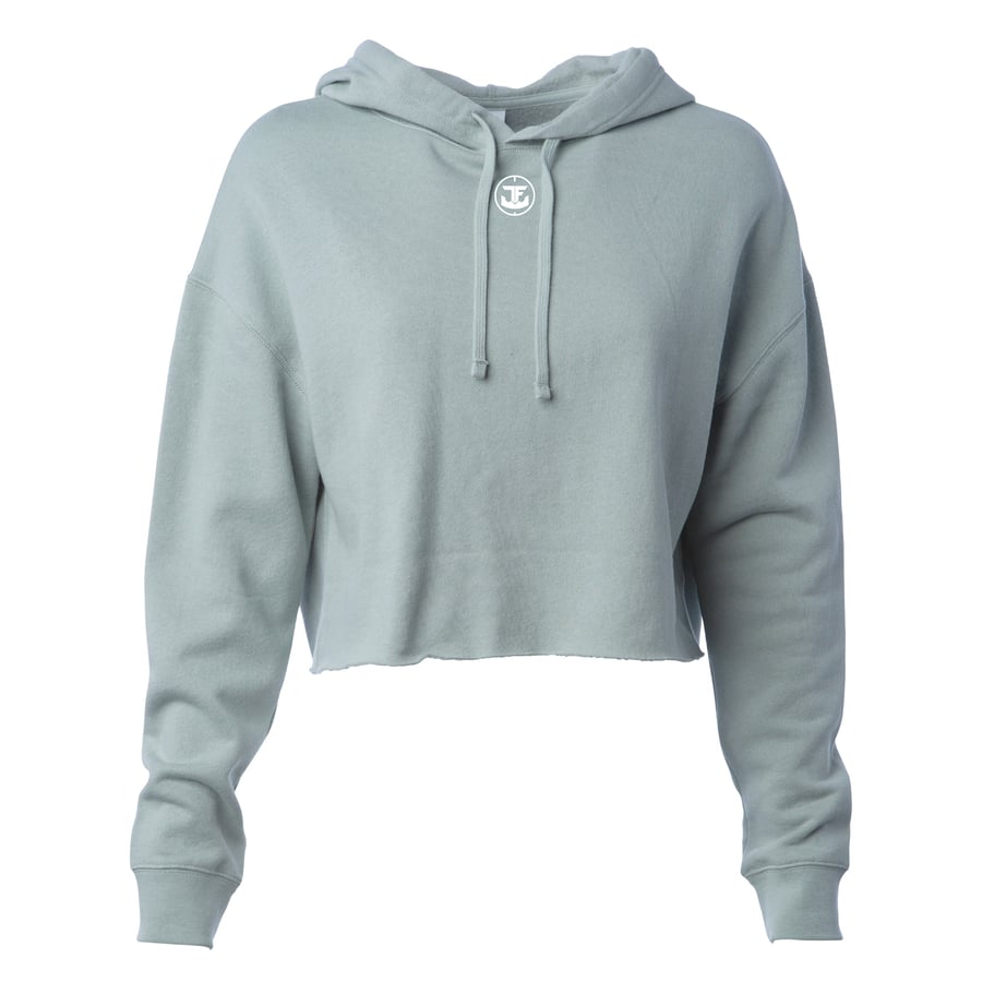 Image of Lightweight Crop Top Hooded Pullover