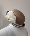 Tan and Lace Bowler