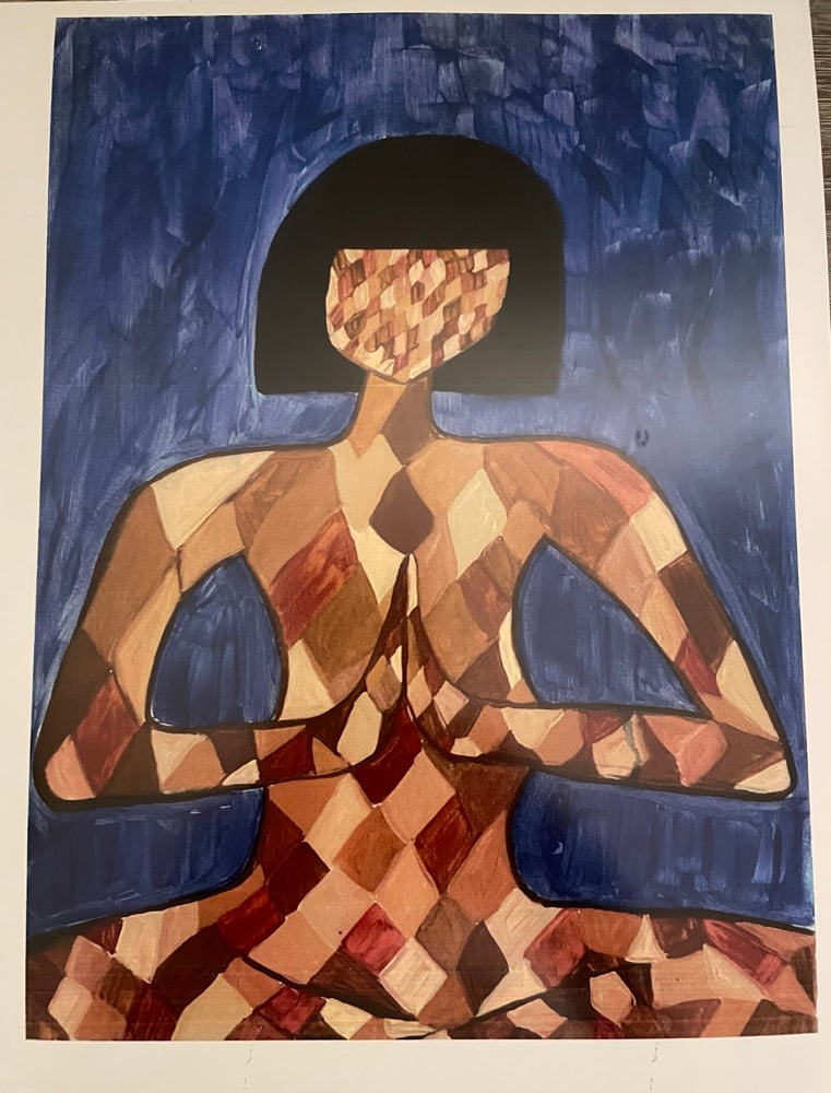 Image of DIAMOND BODY MEDITATION PRINT 