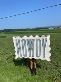 Image 3 of Coastal HOWDY area rug 