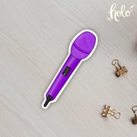 JK Purple Mic - Holo Sticker