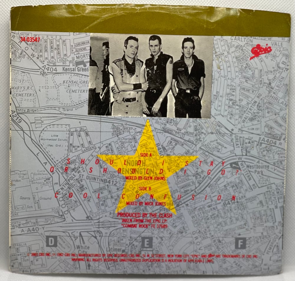 The Clash β Should I Stay Or Should I Go? 1982 7β 45rpm