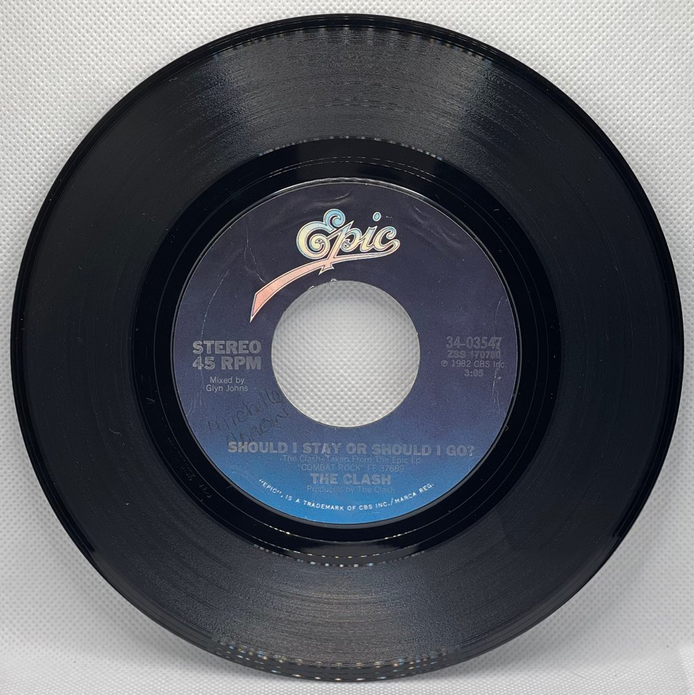 The Clash β Should I Stay Or Should I Go? 1982 7β 45rpm