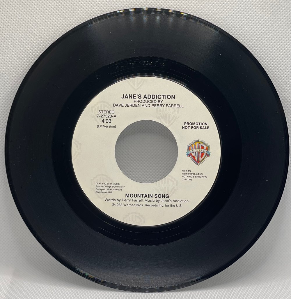 Jane's Addiction β Mountain Song 1988 7β 45rpm