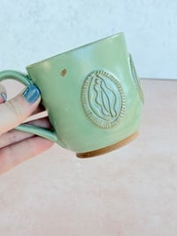 Image 4 of Yoni Emblem Mug in Green (No. 01)