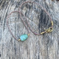 Image 2 of Chrysoprase Touchstone Necklace