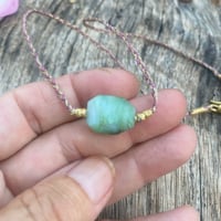 Image 3 of Chrysoprase Touchstone Necklace