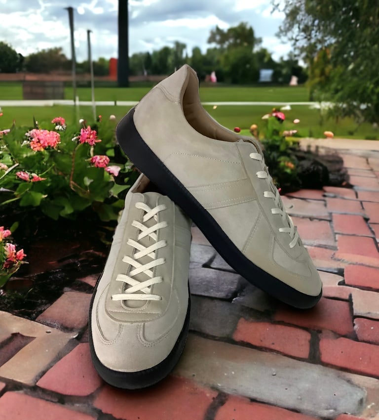 Six feet khaki suede German Army Trainer sneaker Image 3