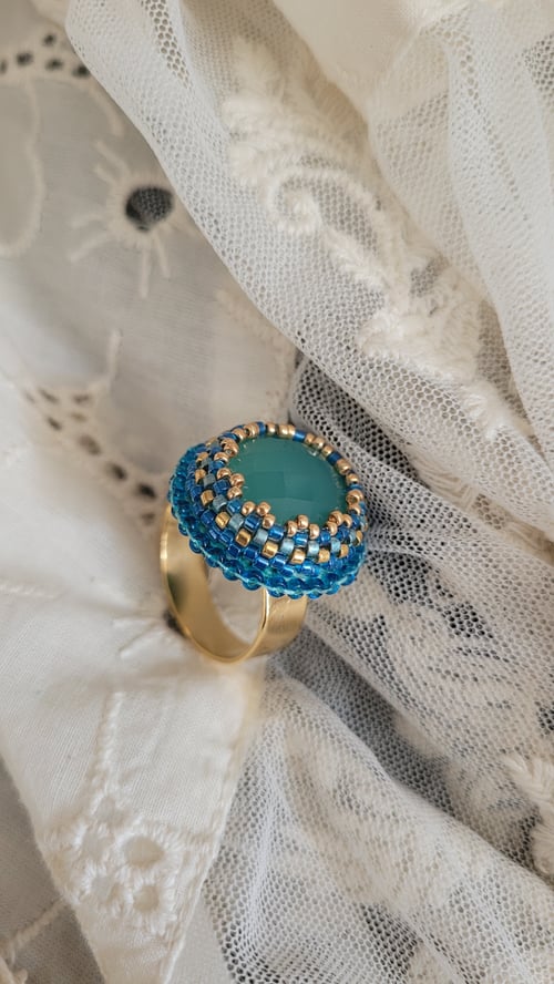 Image of Bague Calcédoine MACOUBA