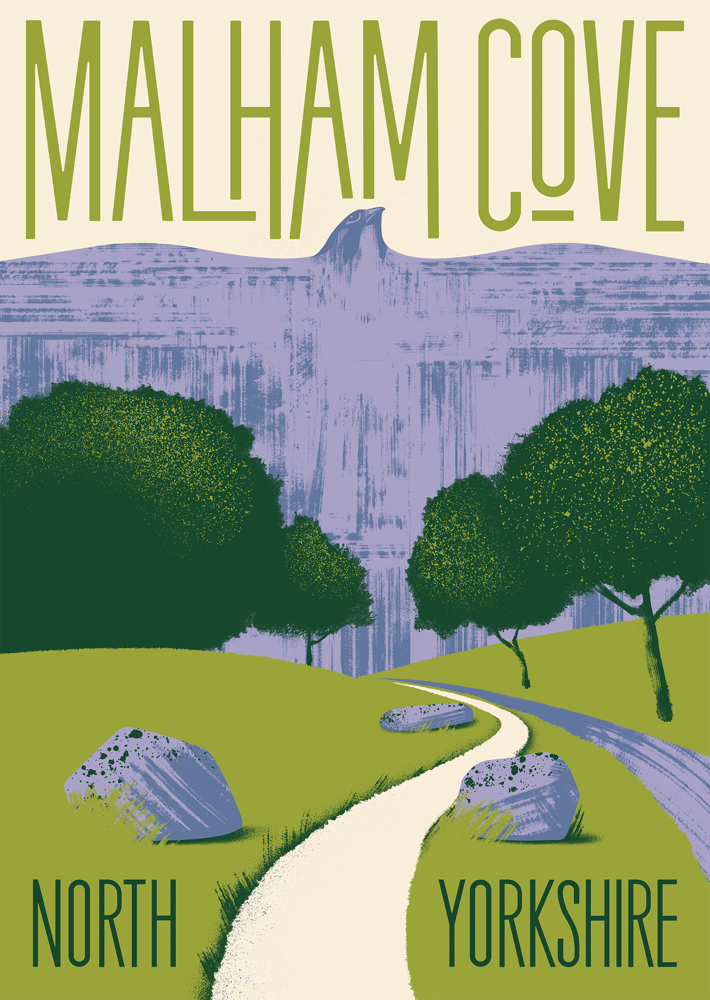 Image of Malham Cove Limited Edition Screenprint
