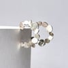 Wreath Hoop Earring Silver