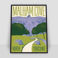 Image 1 of Malham Cove Screenprint