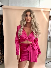 Image 3 of Pink Satin Co-Ord Set 50% OFF LAST IN STOCK