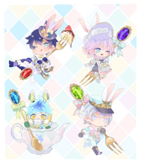 Image 1 of PREORDER: White Rabbit Festival Bunny Charms