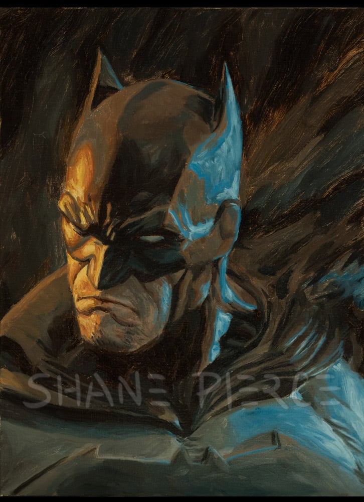 Image of Batman portrait Oil painting