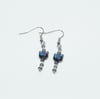Rainbow Hematite cat Earrings 