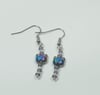 Rainbow Hematite cat Earrings 