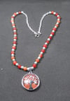 Tree of life Goldstone pendant necklace