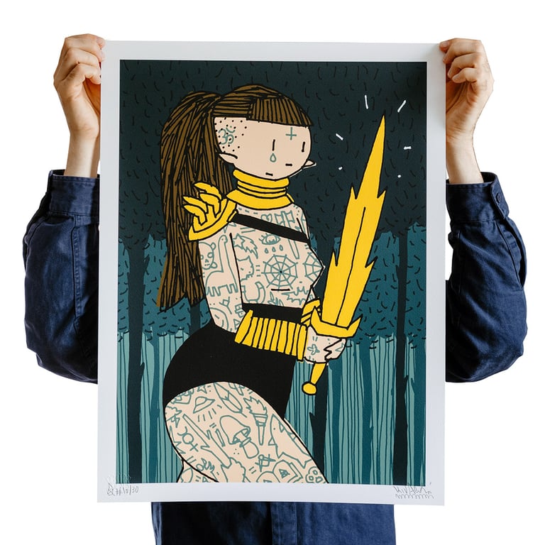 STICK N POKE FOREST ELF - Archival Giclée Print