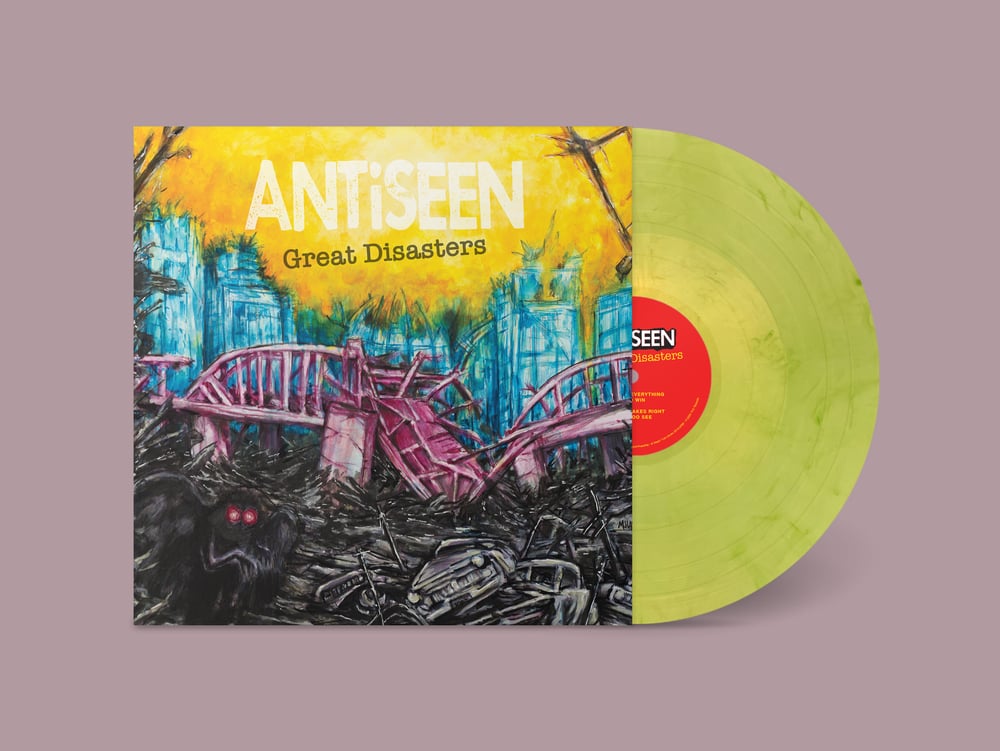 ANTiSEEN - "Great Disasters" LP (LTD. "Mothman Larval Goo" Green Vinyl)