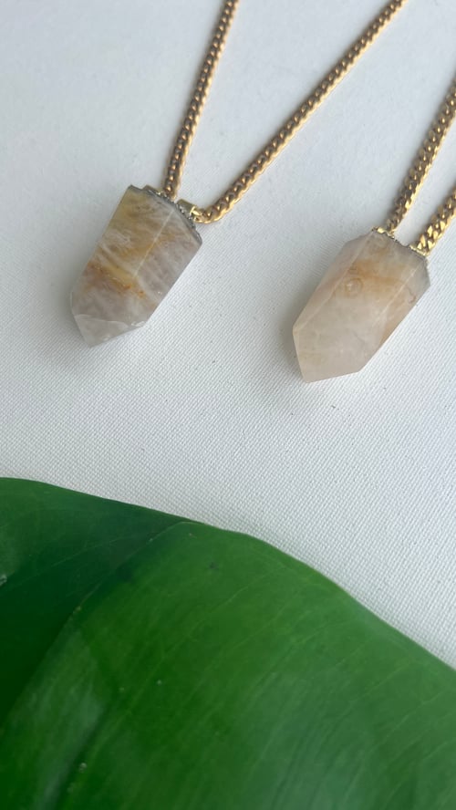 Image of GOLDEN HEALER 2 • Golden Healer Quartz Necklace