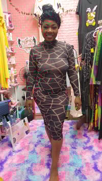 Image 2 of MESH BLACK DRESS