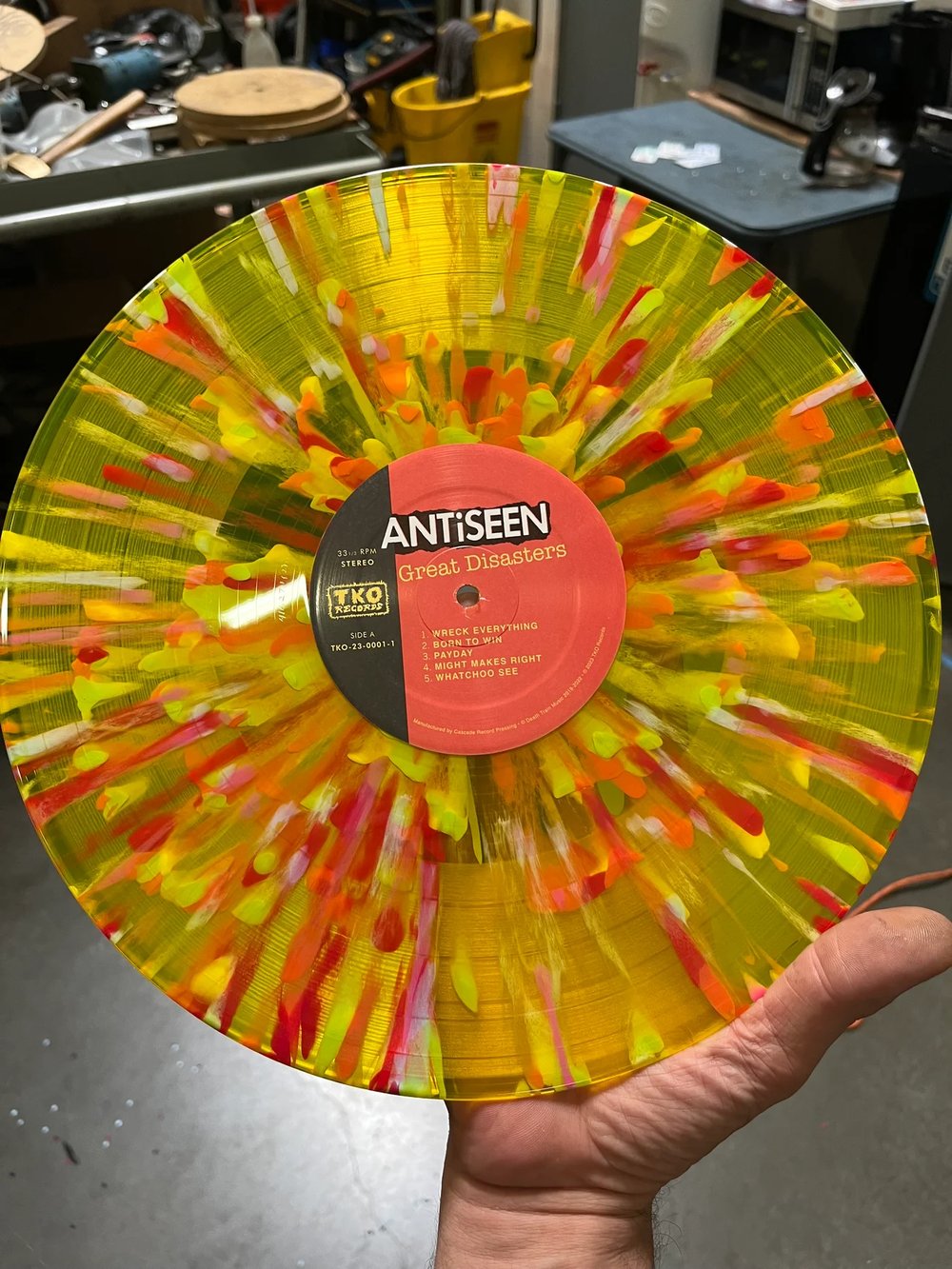 ANTiSEEN - "Great Disasters" LP ("Radiation Sunburst" Vinyl)