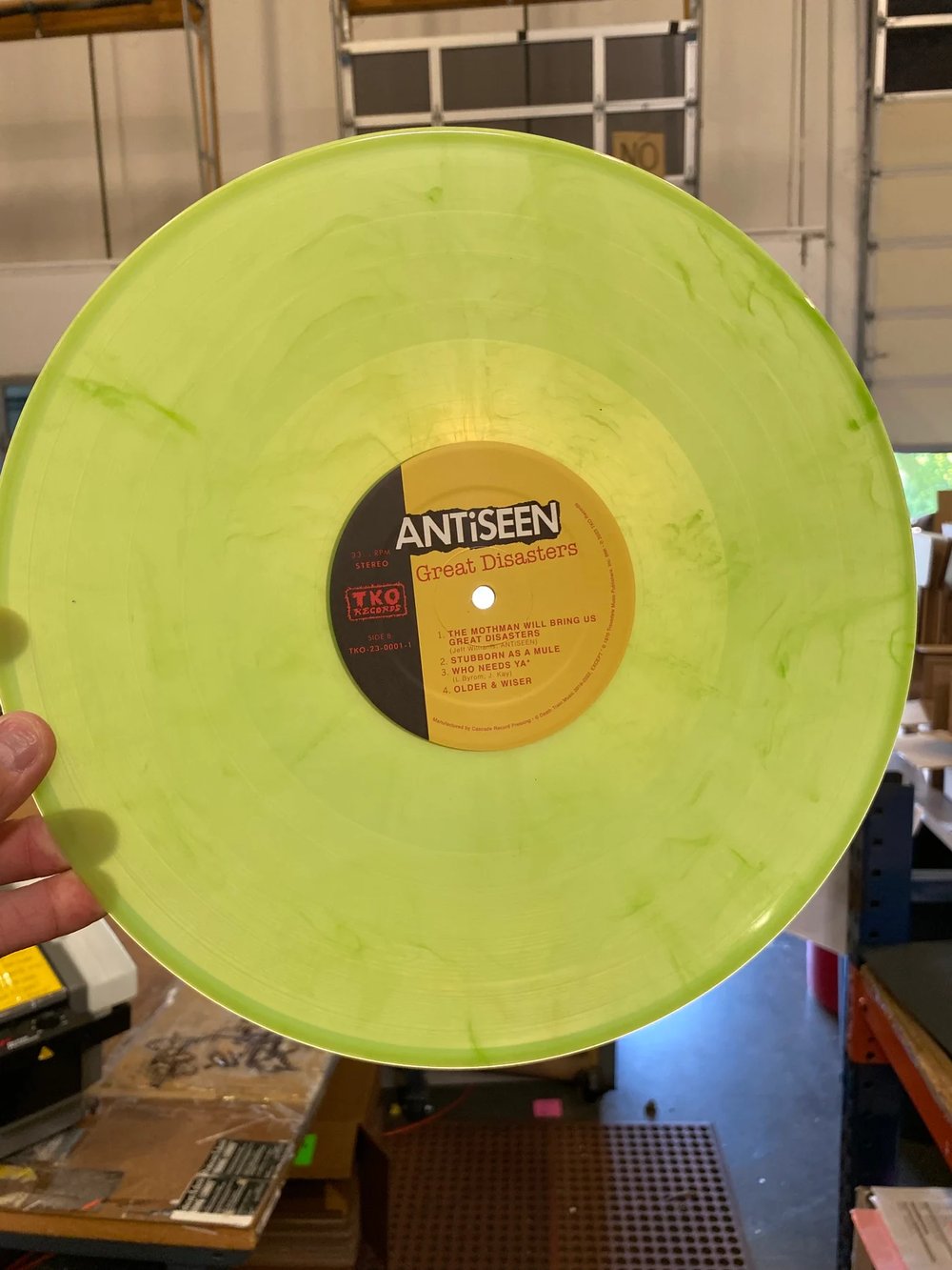 ANTiSEEN - "Great Disasters" LP (LTD. "Mothman Larval Goo" Green Vinyl)