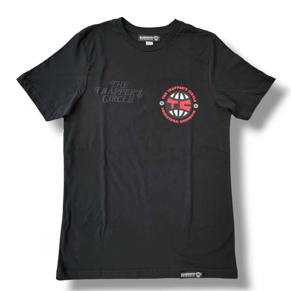 The Trappers Circle tee black