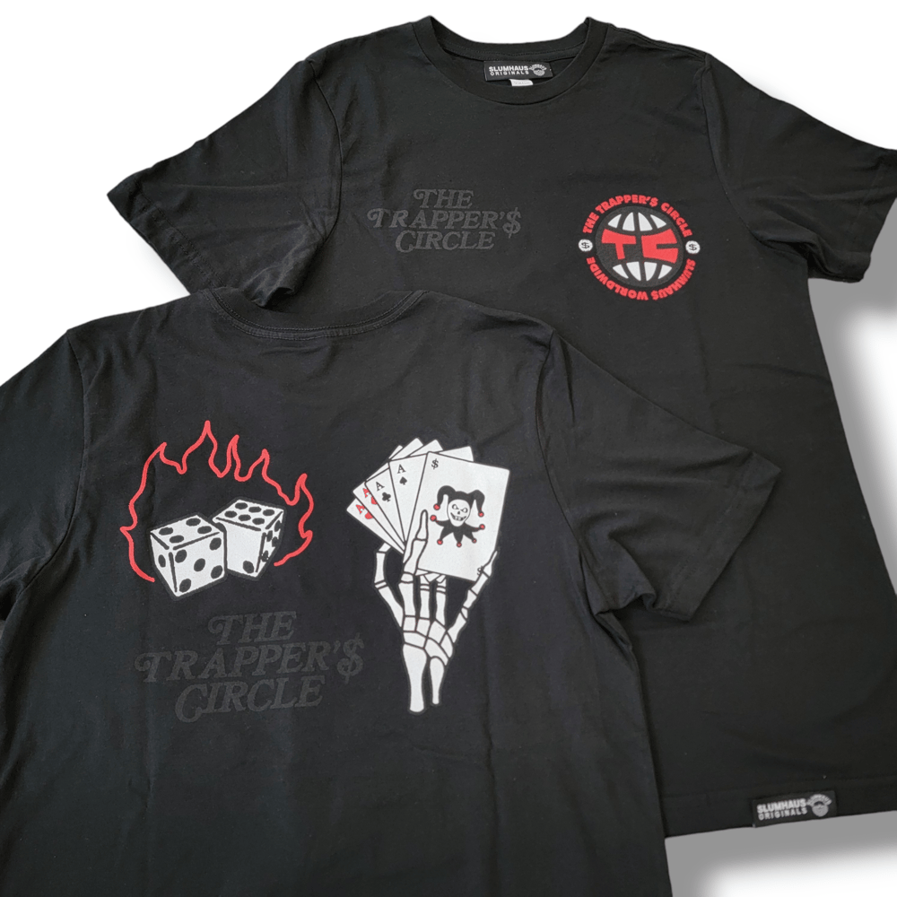 The Trappers Circle tee black