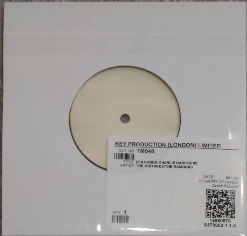 T&M 048 Featuring Charlie Harper - Split 7" #2 (The Mistakes/The Ramonas) Test Pressing