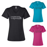 Motorcycles & Mascara V Neck