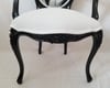 VINTAGE ROCOCO AUDREY HEPBURN  BLACK ACCENT CHAIR