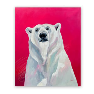 Image of BARBARA original #kbpolarbear painting