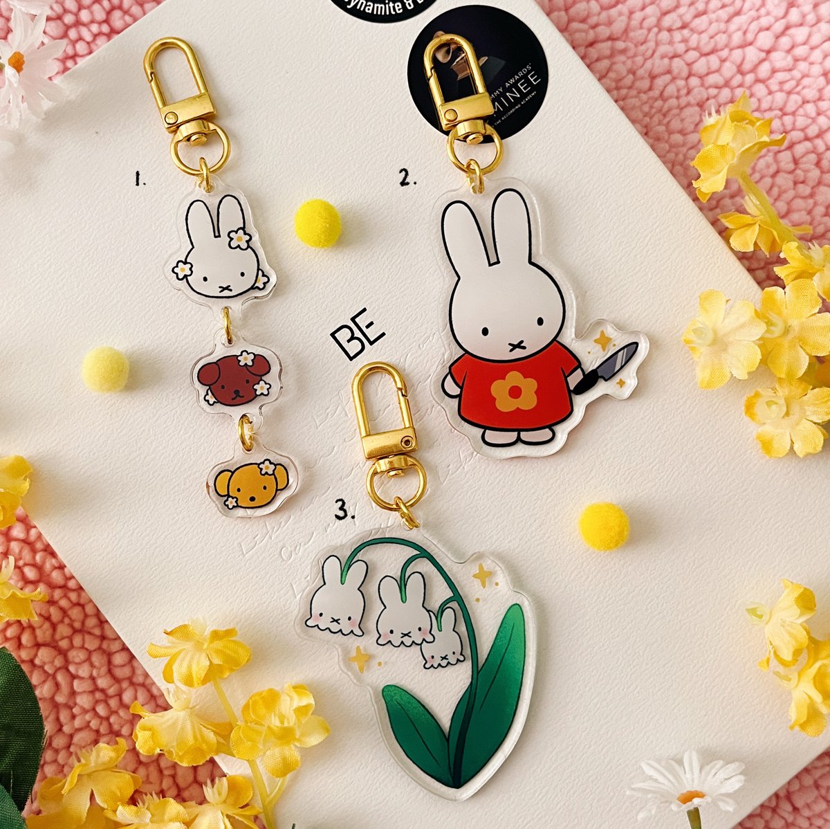 Miffy Acrylic Keychains | Pink Little Clouds