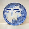 Plato cabello azul 2