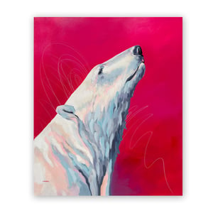 Image of RUTH original #kbpolarbear painting