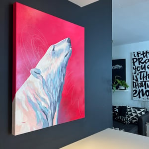 Image of RUTH original #kbpolarbear painting