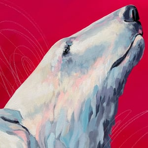 Image of RUTH original #kbpolarbear painting