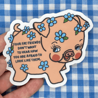 Fat Friend Sticker