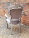 Snow Leopard Art Deco, Silver Chair