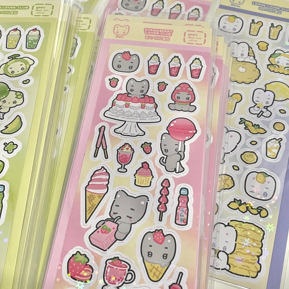 COZISOOP fruit sticker sheets